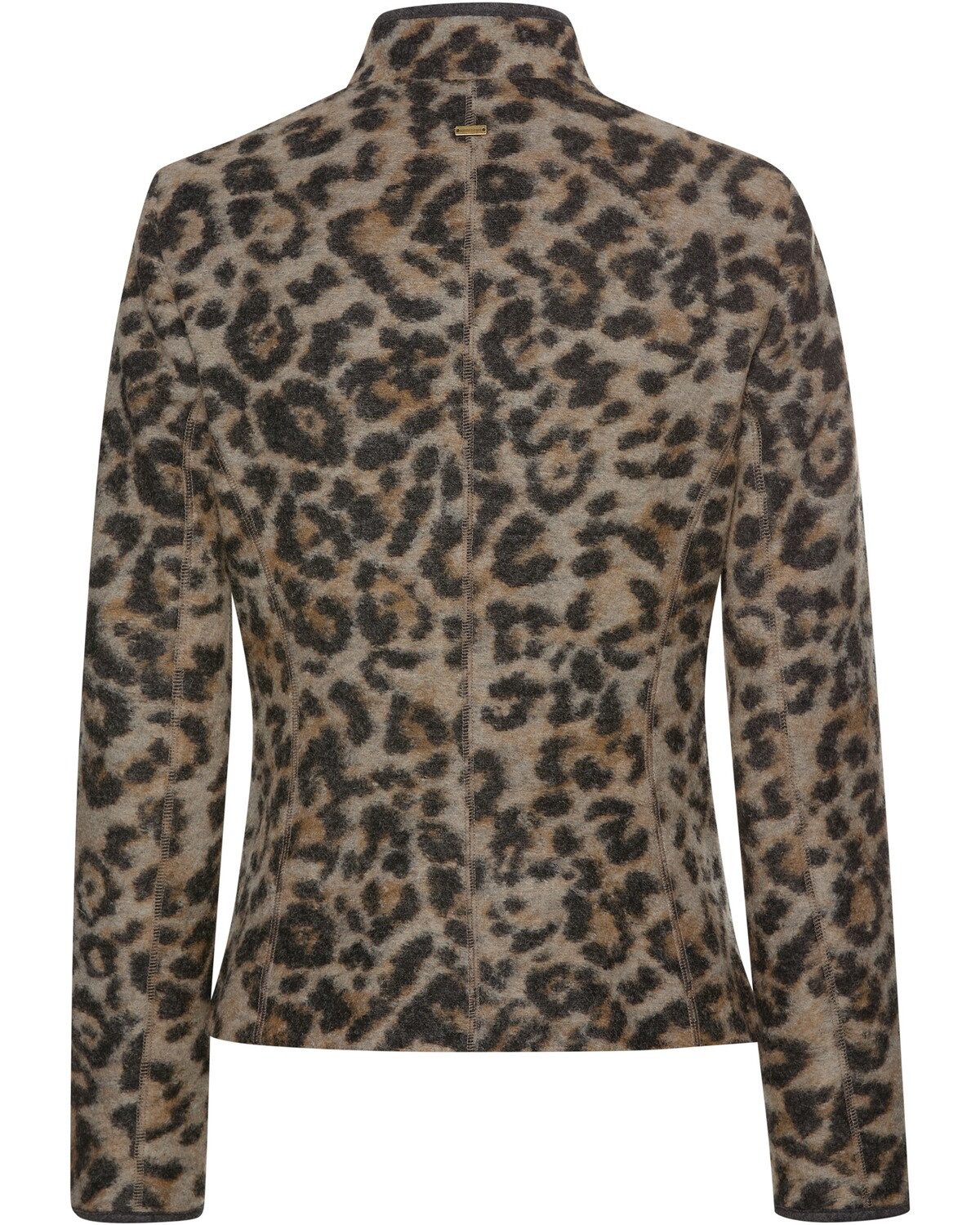 White Label Outdoorjacke Stehkragenjacke mit Leopardenmuster günstig online kaufen