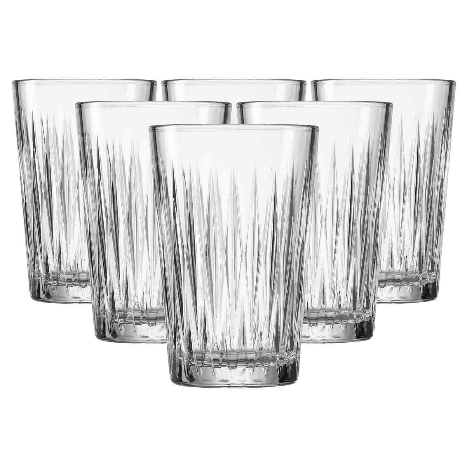 Ritzenhoff & Breker Longdrinkglas Nobel Longdrinkgläser 350 ml 6er Set, 6-tlg., Glas
