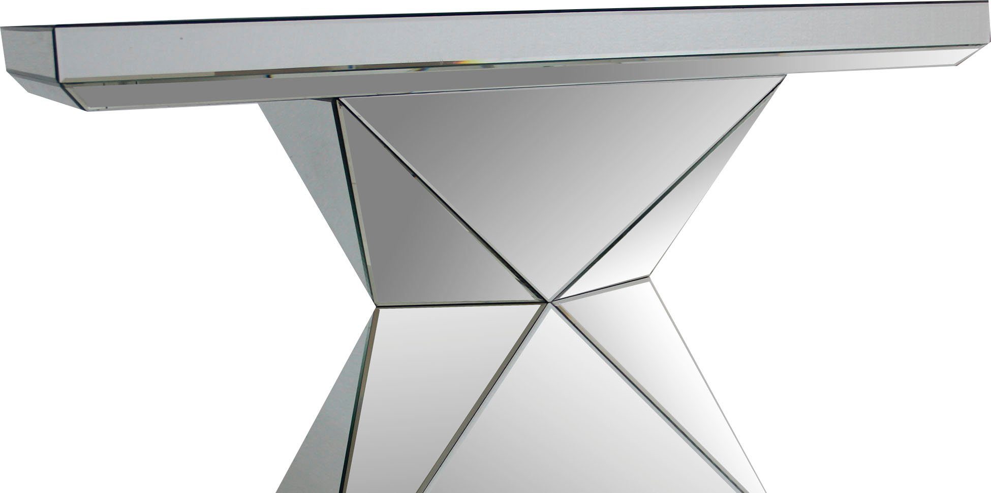 SalesFever Konsolentisch Designer Konsole, verspiegelt, in edler Form und besonderer Optik