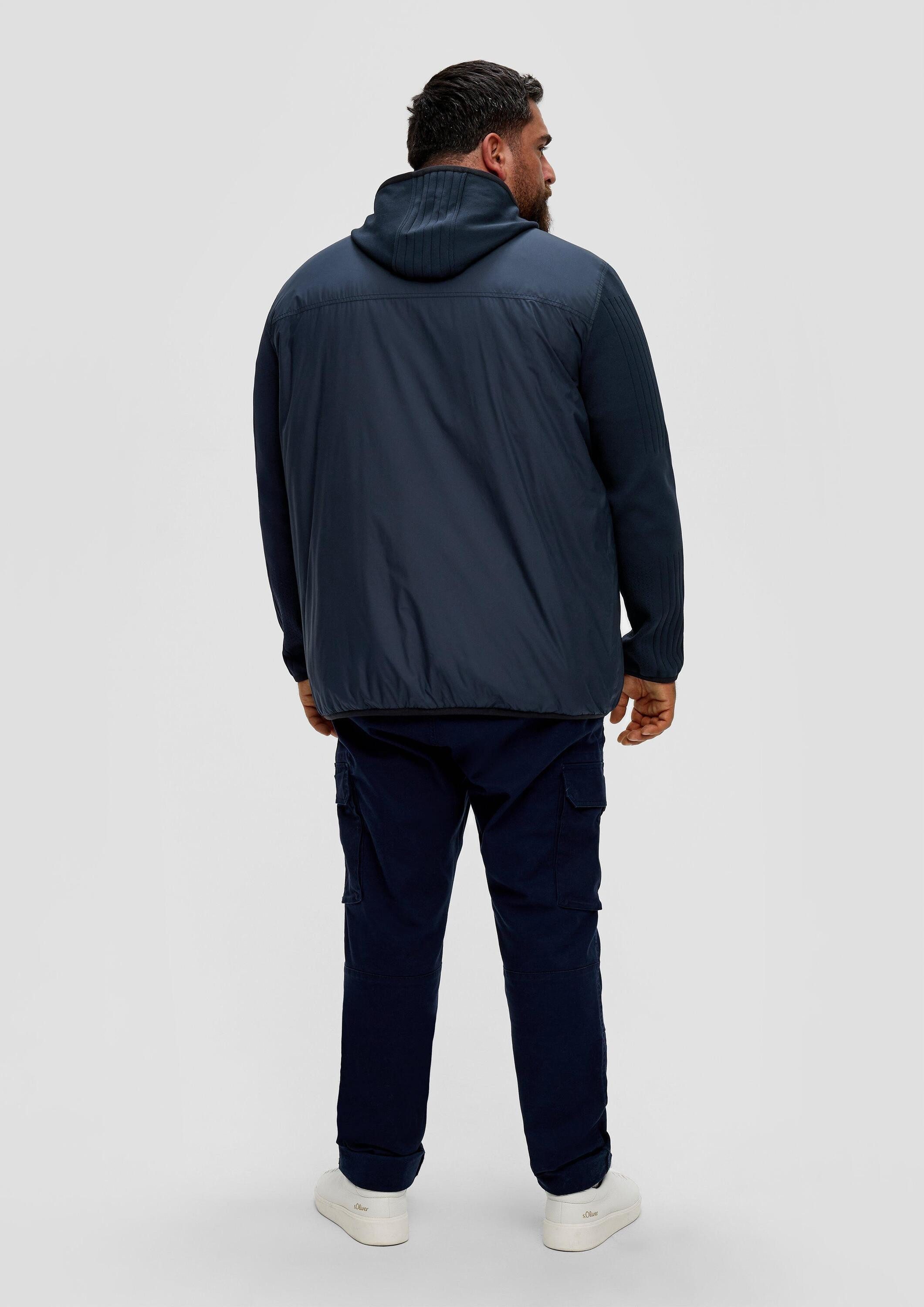 s.Oliver Funktionsjacke Outdoor-Jacke Kapuzenjacke im Fabricmix