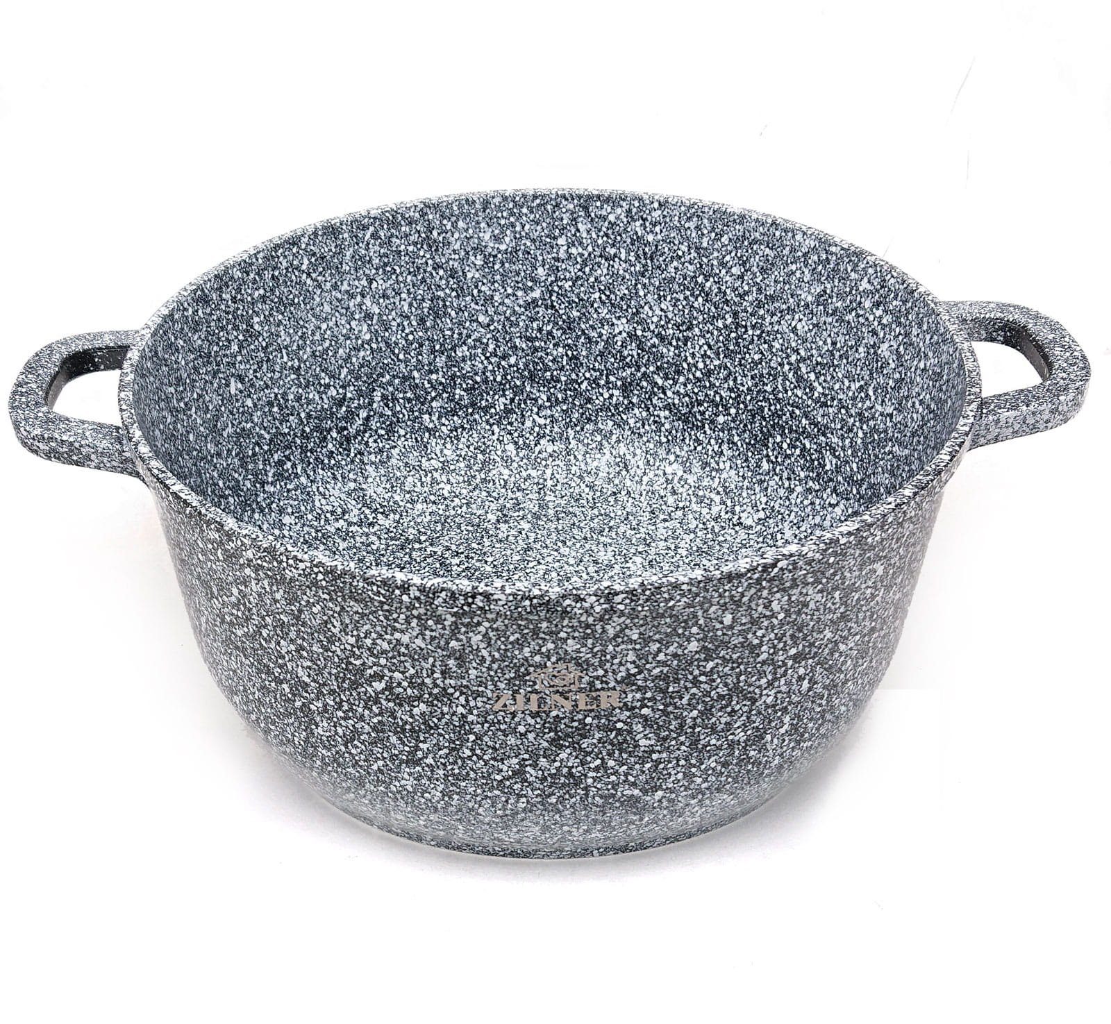 Zilner Topf-Set Graue Töpfe mit Keramik-marmorbeschichtung, Induktionstöpfe, Aluminium, Keramik (10-tlg) – Bild 4 von 5