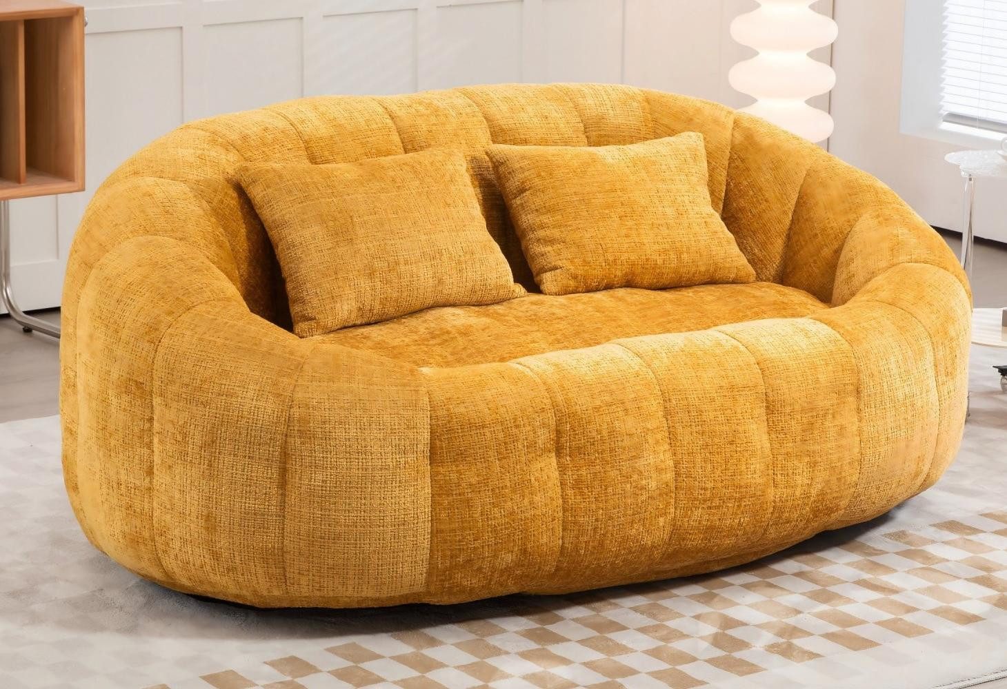 LVHOM Sitzsack 145x95x63cm XXL Lounge-Sofa: Komfort für Zwei mit 2 extra Na günstig online kaufen