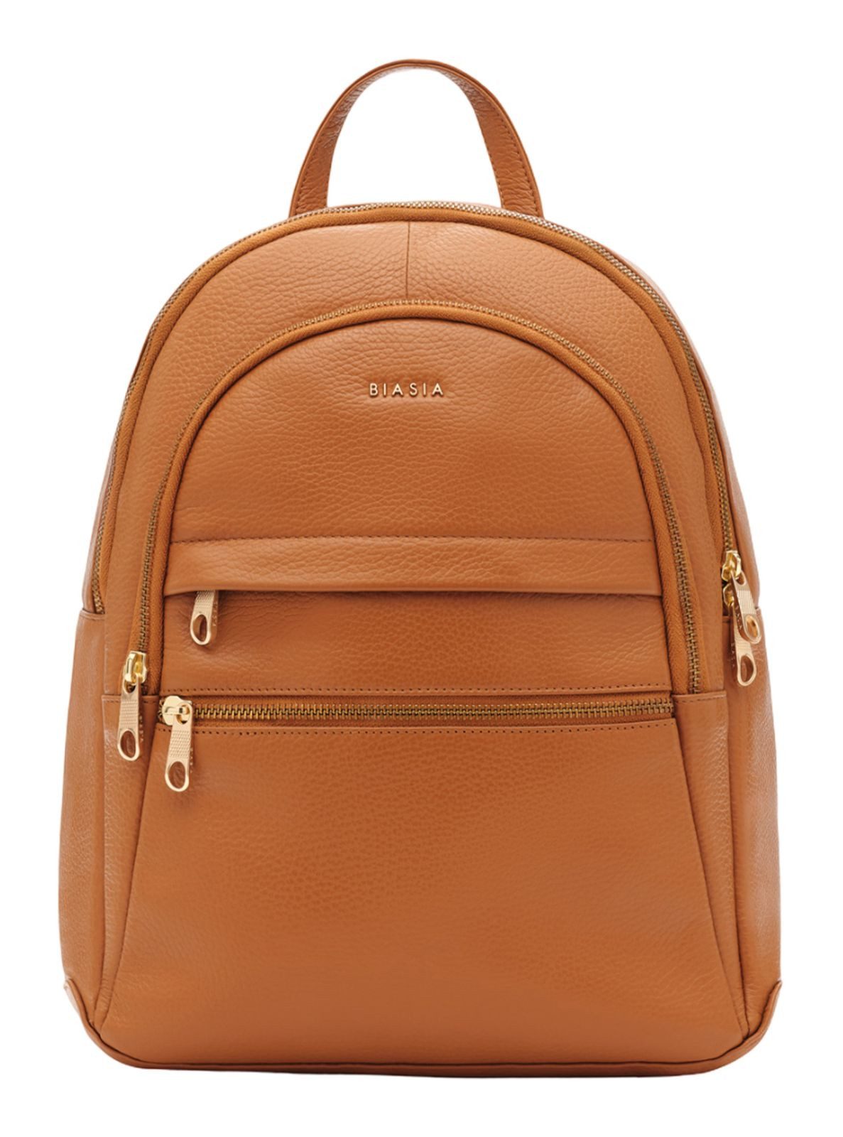 BIASIA Rucksack Backpack, aus echtem Leder