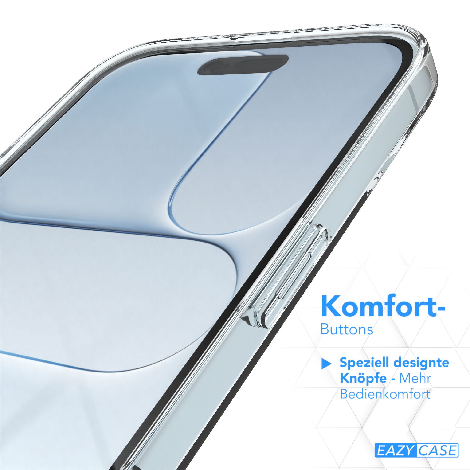 EAZY CASE Handyhülle Slimcover Clear für Apple iPhone 17 Serie 6,5 Zoll, Silikon Case für Apple iPhone Air Dünnes Backcover Handyhülle Klar – Bild 4 von 5