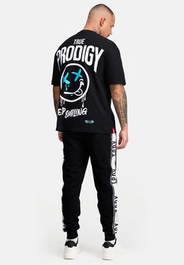 trueprodigy Oversize-Shirt Kenji Logoprint Rundhals dicker Stoff