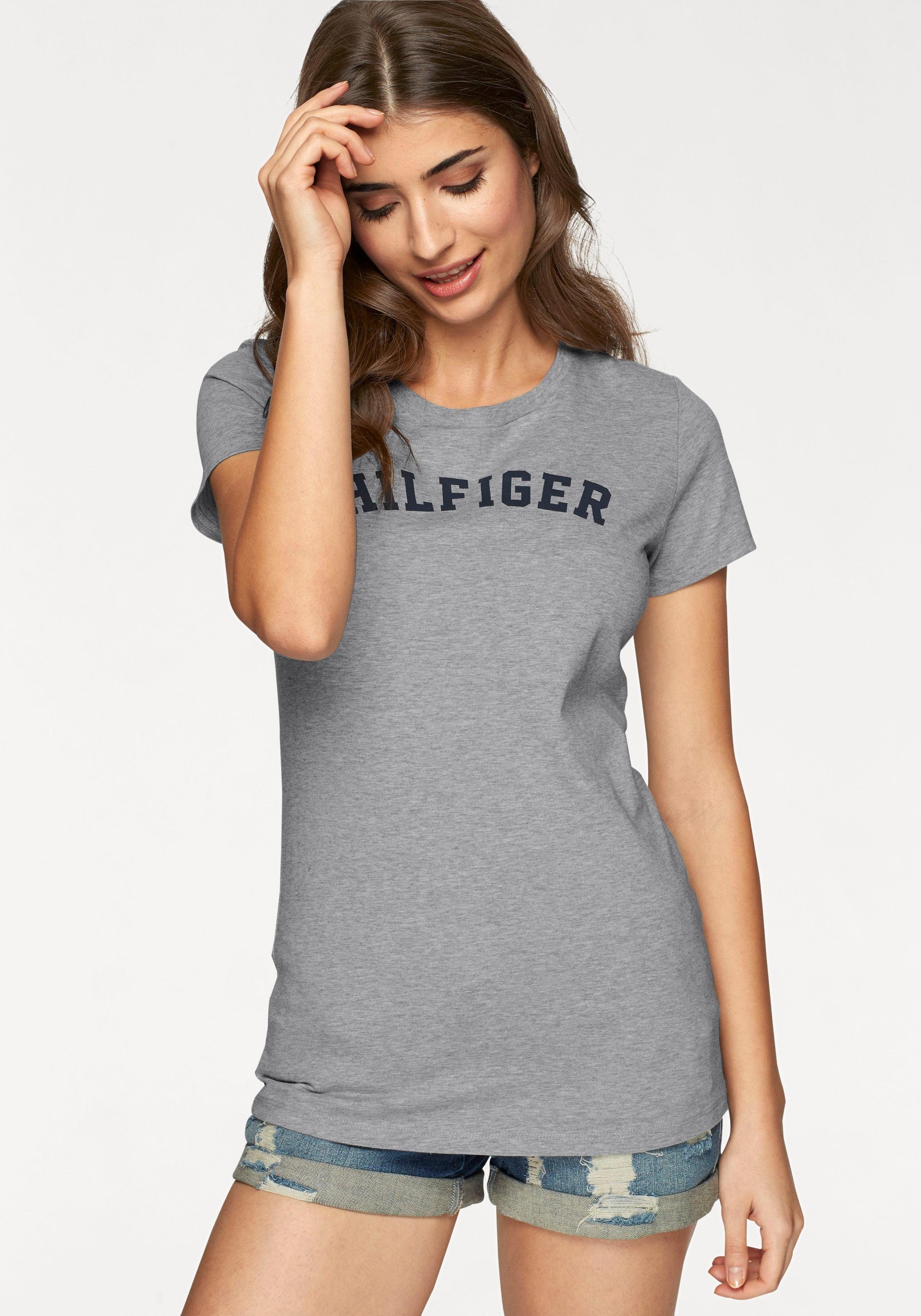 TOMMY HILFIGER T-Shirt mit Logodruck, Kleines Markenlogo am Ärmel online  kaufen | OTTO