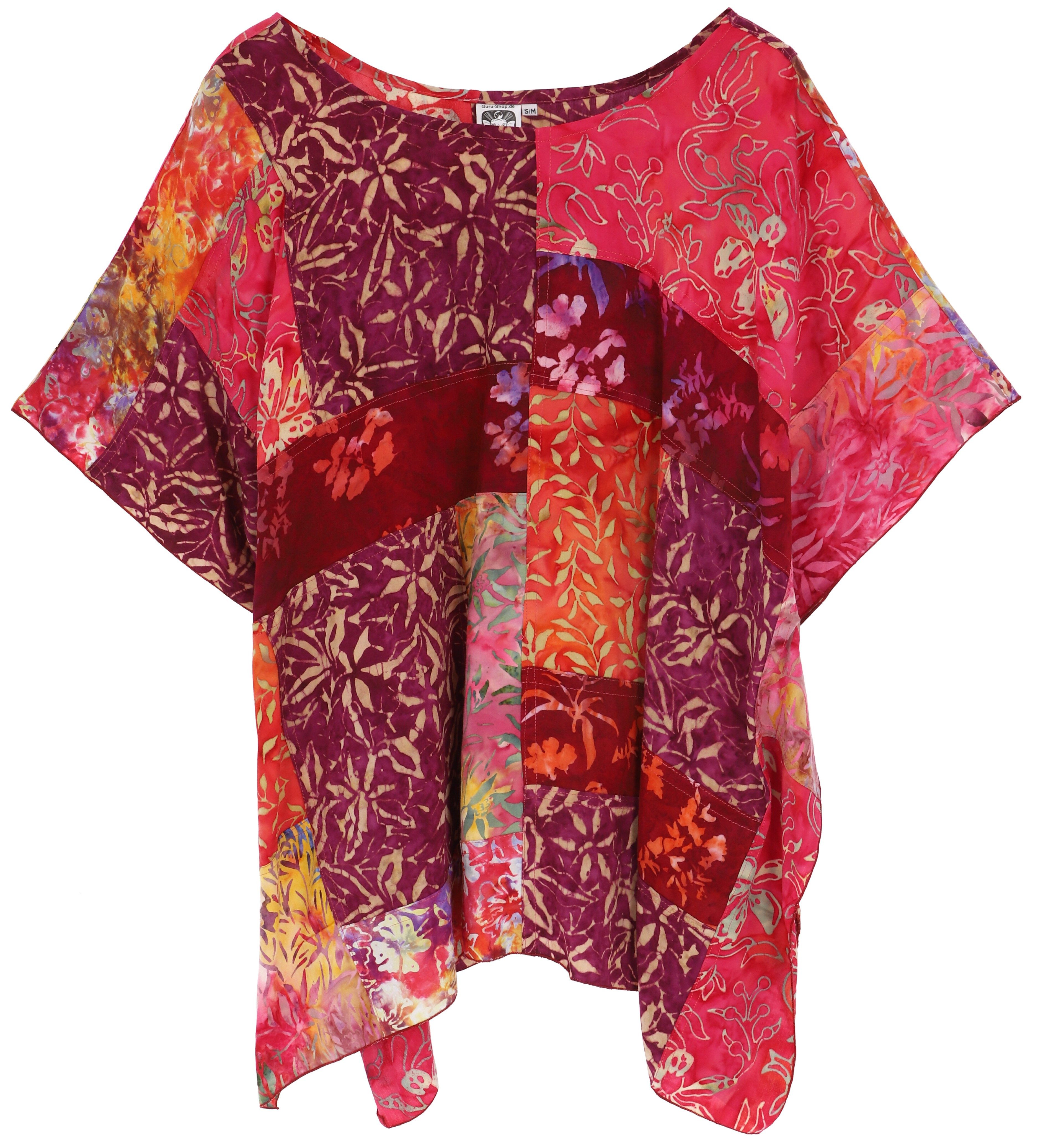 Guru-Shop Longbluse Tunika für starke Frauen, Strandbluse,.. alternative Bekleidung
