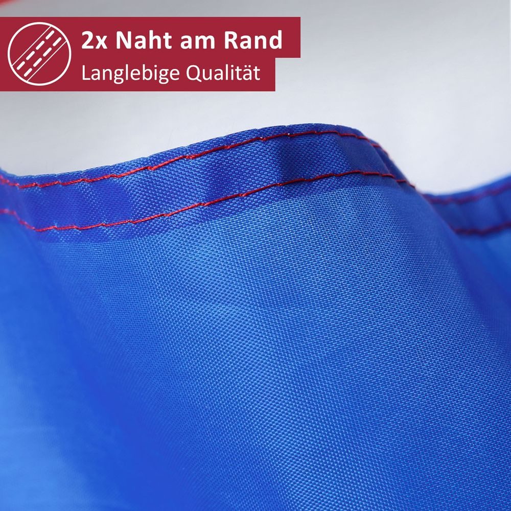 PHENO FLAGS Flagge Schleswig Holstein Flagge 90 x 150 cm Fahne Bundesländer Wappen (Hissflagge für Fahnenmast), Inkl. 2 Messing Ösen