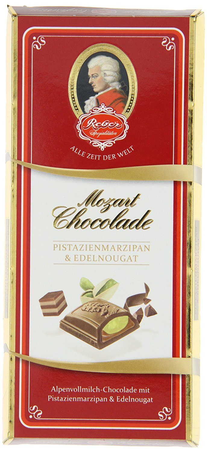 Reber Schokolade, Reber Mozart Schokoladen Tafeln Alpenvollmilch 100g 5er Pack