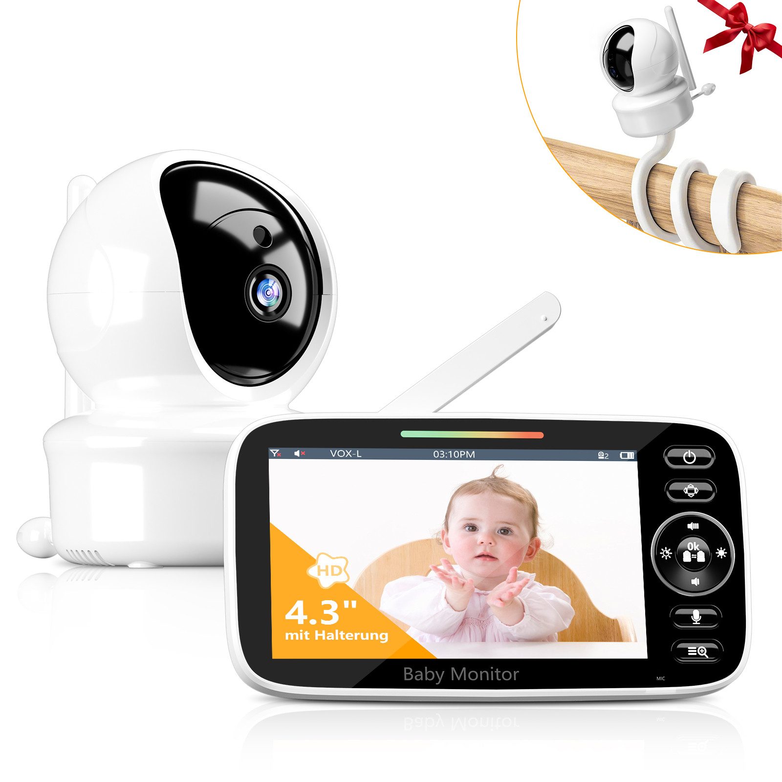 Yuede Video-Babyphone 4,3"