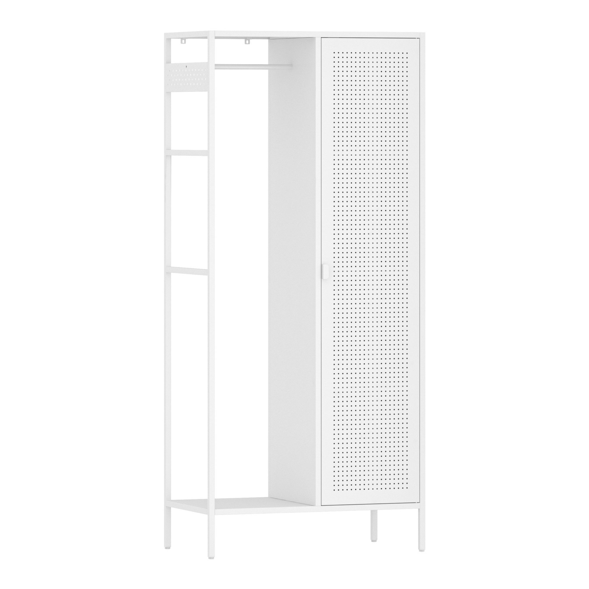 en.casa Kleiderschrank »Puumala« 180x80x45 cm 4 günstig online kaufen