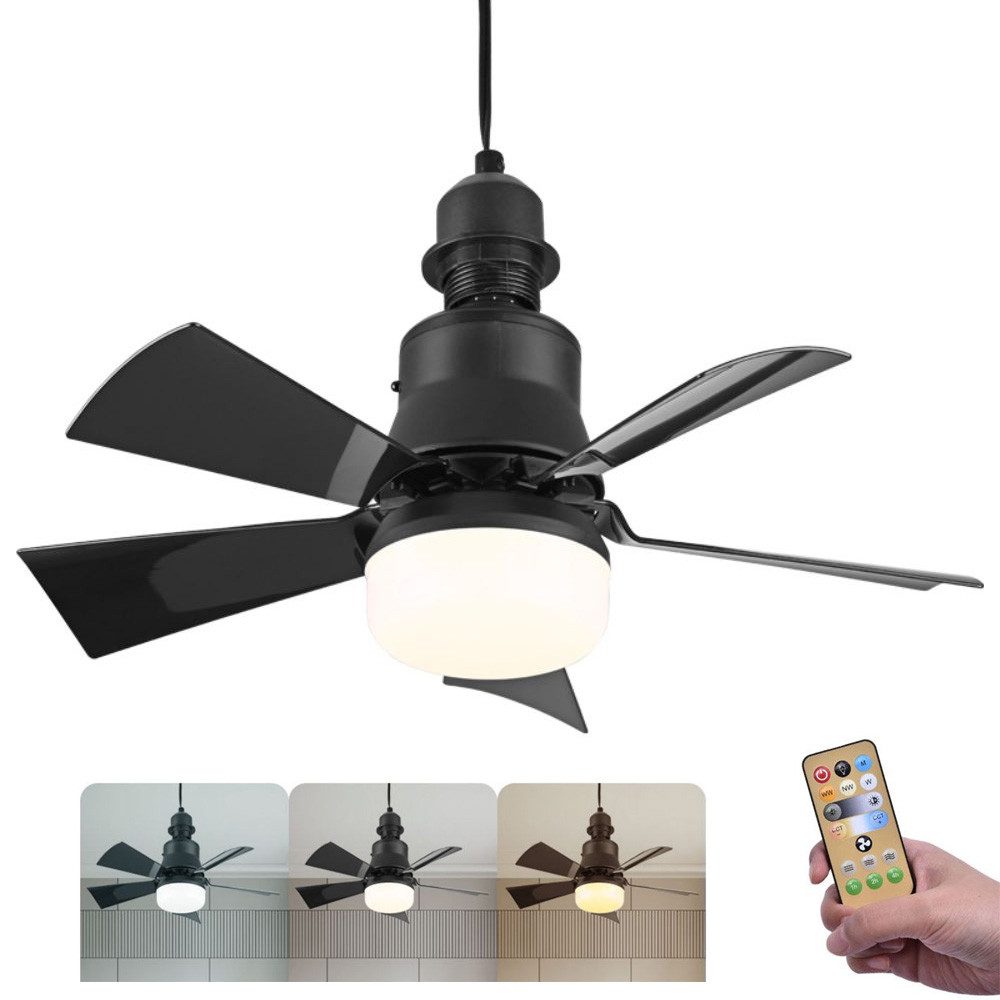 QUBEBU Deckenventilator Ventilator mit Beleuchtung und günstig online kaufen