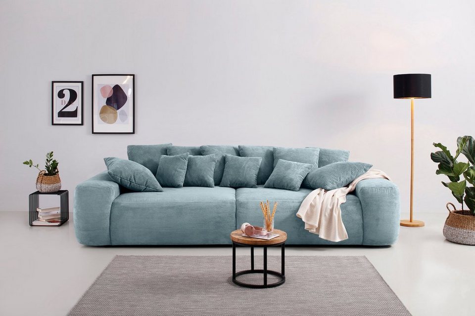Home affaire Big-Sofa Sundance, Polsterung für bis zu 140 kg pro Sitzfläche,  auch mit Cord-Bezug
