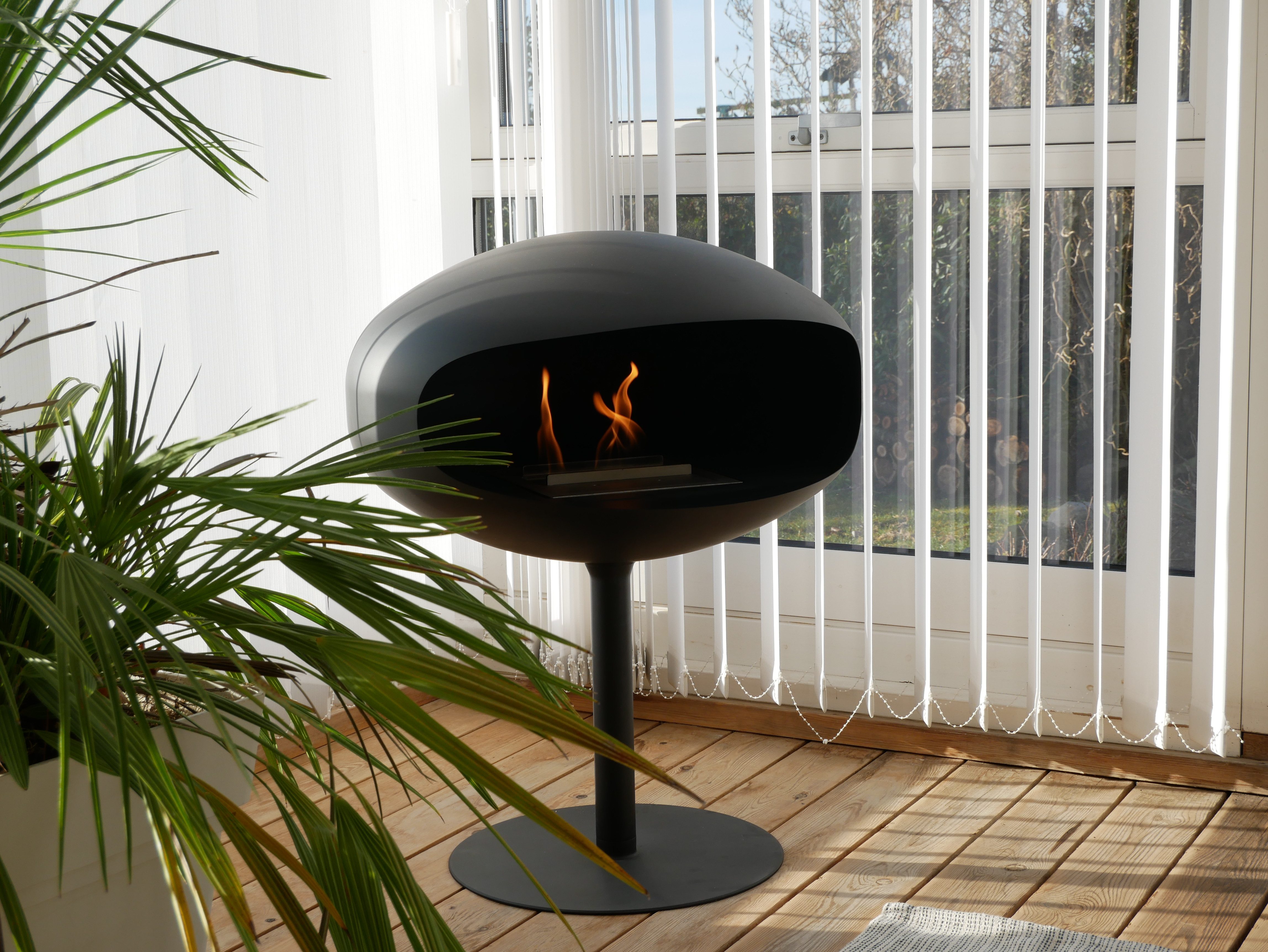 Starhome Dekokamin Cocoon Pedestal Luxus Standkamin Bioethanolkamin