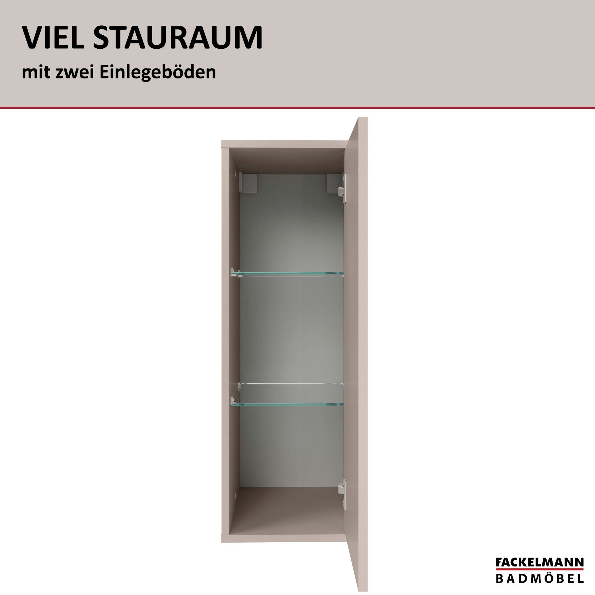 FACKELMANN Midischrank Midischrank, Badschrank, Badezimmerschrank, Stauraumschrank