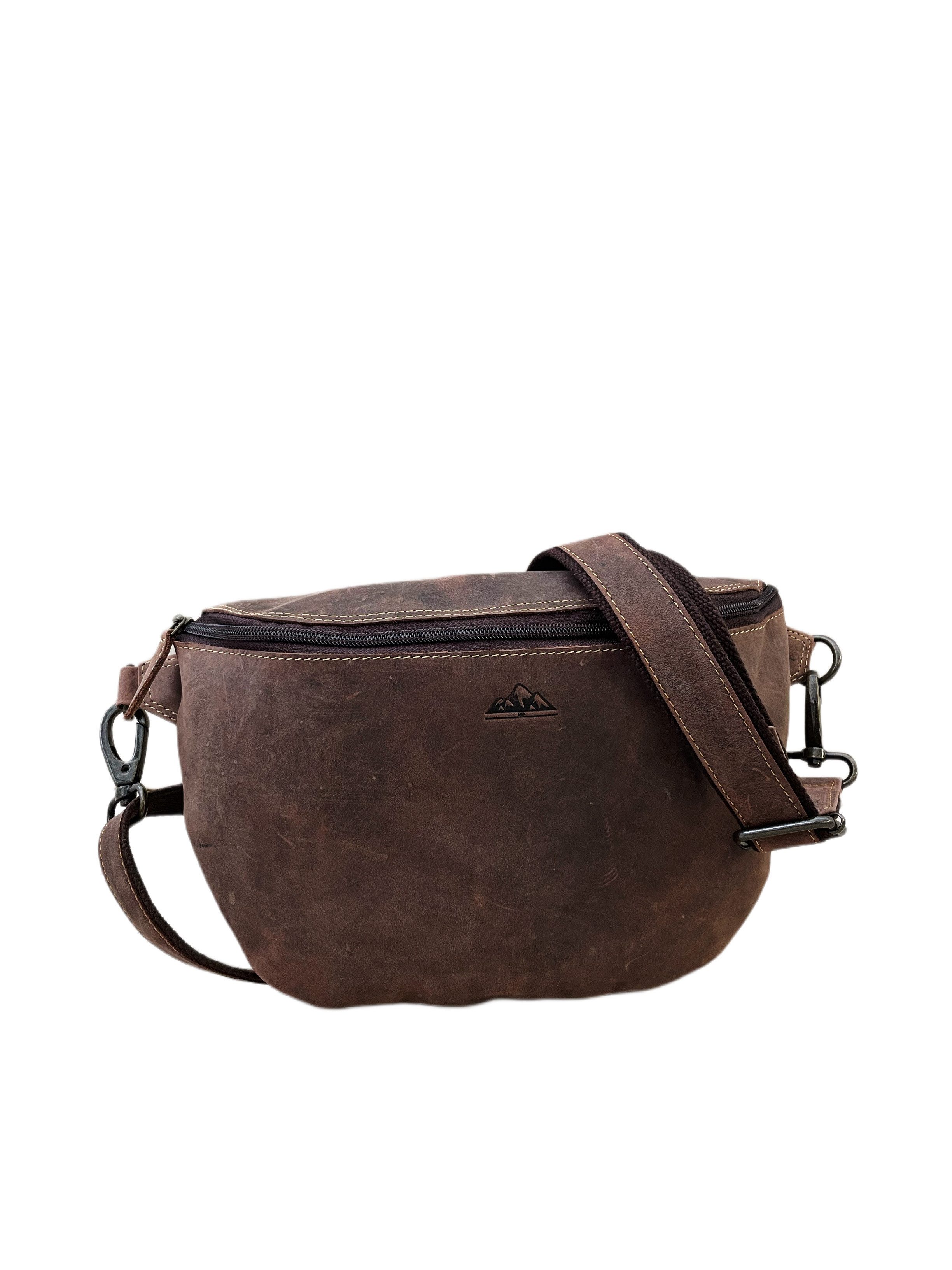 Bayern Bag Bauchtasche B1693, Ledertasche Bodybag Umhängetasche