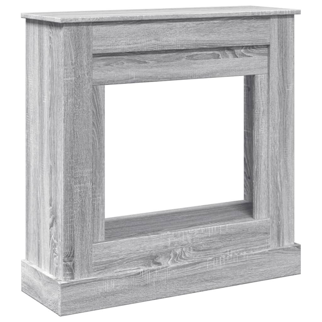 vidaXL Kaminumbauschrank Kaminumrandung Grau Sonoma 90x30x90 cm Holzwerkstoff