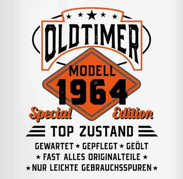 Shirtracer Tasse Oldtimer Modell 1964 - schwarz, Keramik, 60. Geburtstag Tasse