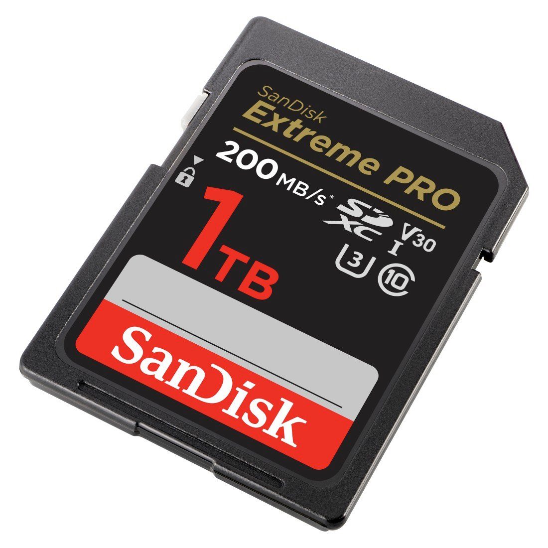 Sandisk SDXC Extreme PRO, 2 Jahre RescuePRO Deluxe Speicherkarte (1000 GB, UHS Class 3, 200 MB/s Lesegeschwindigkeit)