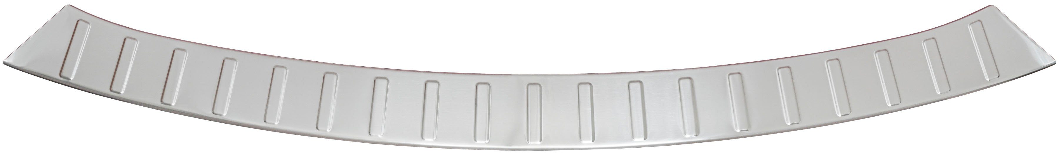 RECAMBO Ladekantenschutz, gebürstet Zubehör für ab X, Edelstahl matt Tesla 2015, Model