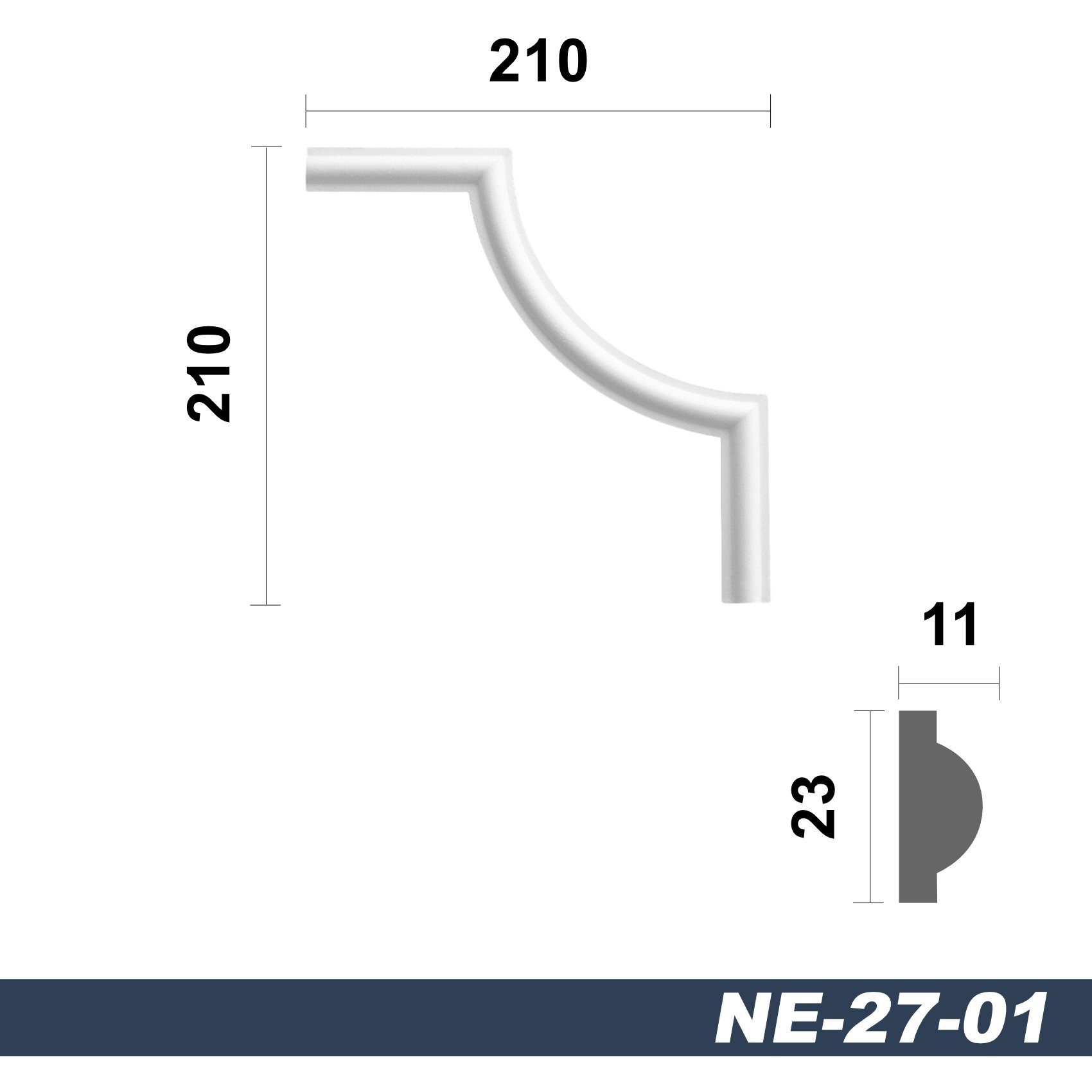 marbet design Zierleiste NE-27-01, 4 Ecksegmente, günstig online kaufen