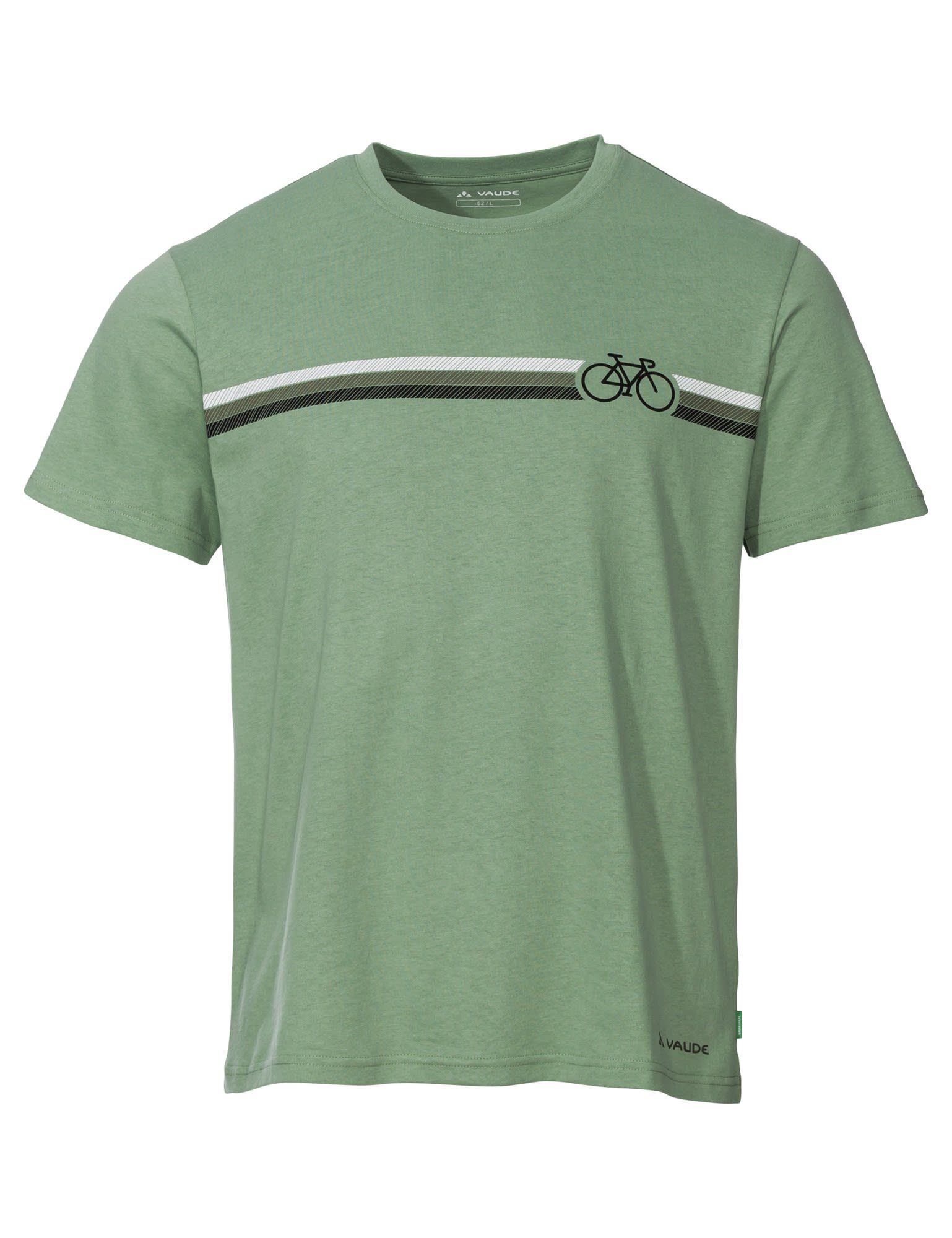 VAUDE T-Shirt Vaude Mens Cyclist T-shirt V Herren Kurzarm-Shirt Willow Green