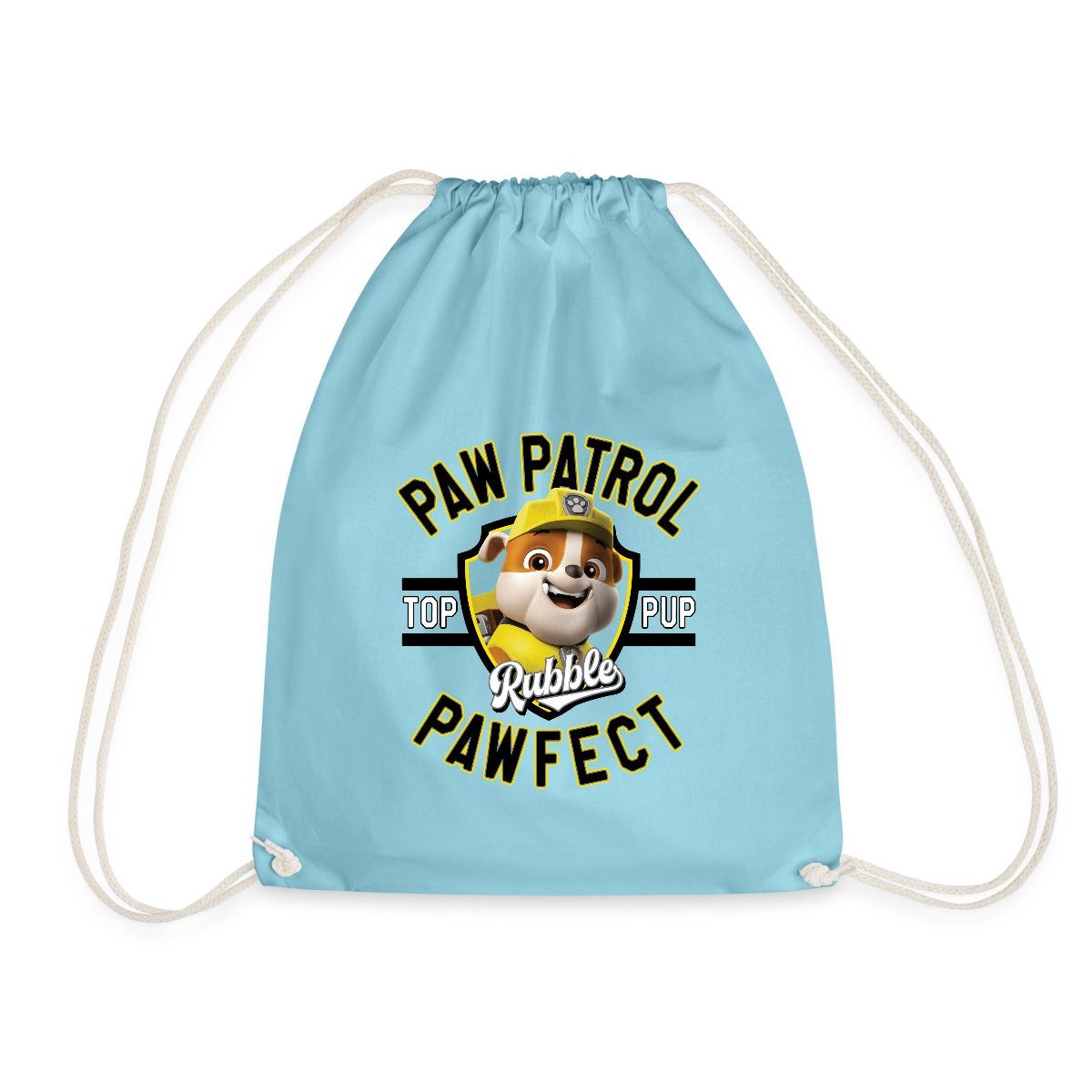 Spreadshirt Turnbeutel Paw Patrol Rubble Pawfect Turnbeutel (1-tlg)