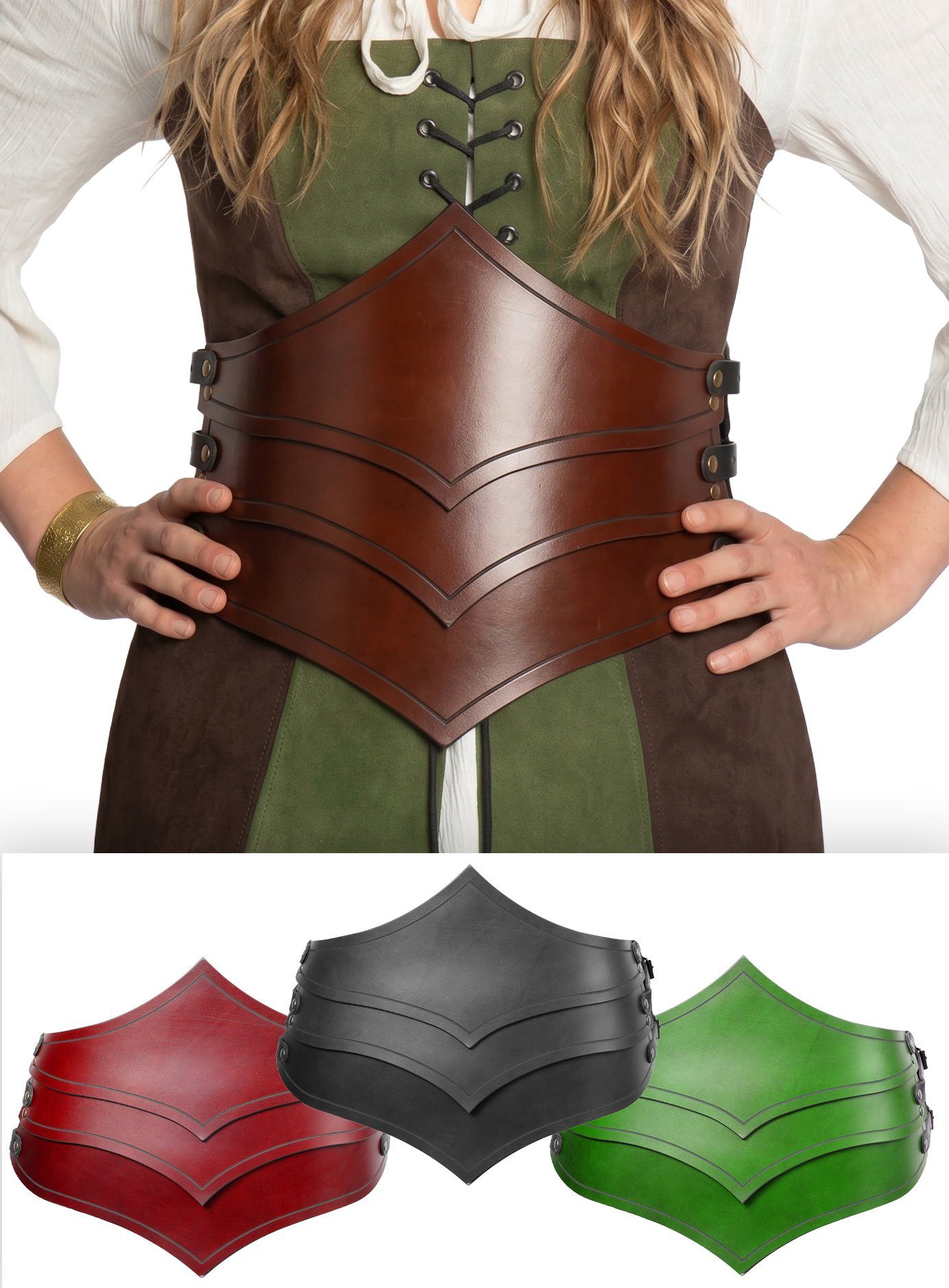 Andracor Kostüm Miedergürtel - Elfe, Ein elegantes Rüstmieder für Elfen und andere stilbewusste Damen