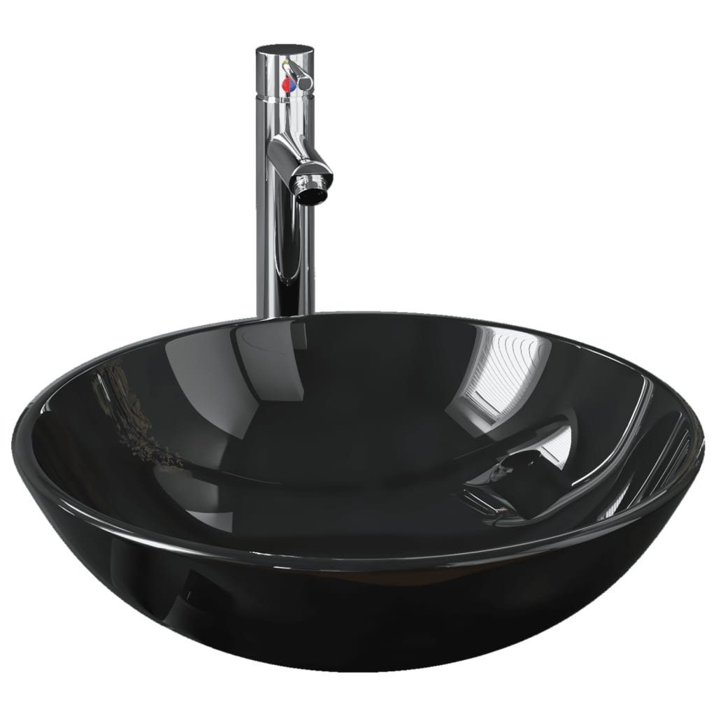 vidaXL Waschbecken Badezimmer Waschbecken mit Wasserhahn günstig online kaufen