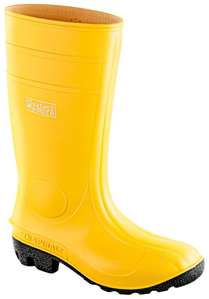 safety& more Profi Gummistiefel S5, mit Schienbeinschutz