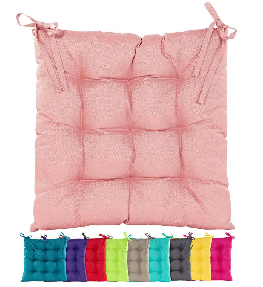 JACK Stuhlkissen JACK Outdoor 38x38cm Sitzkissen Lounge Kissen Sitzkissen Wasserfest, mit Lotus Effekt, robust, strapazierfähig, für Innen & Außen