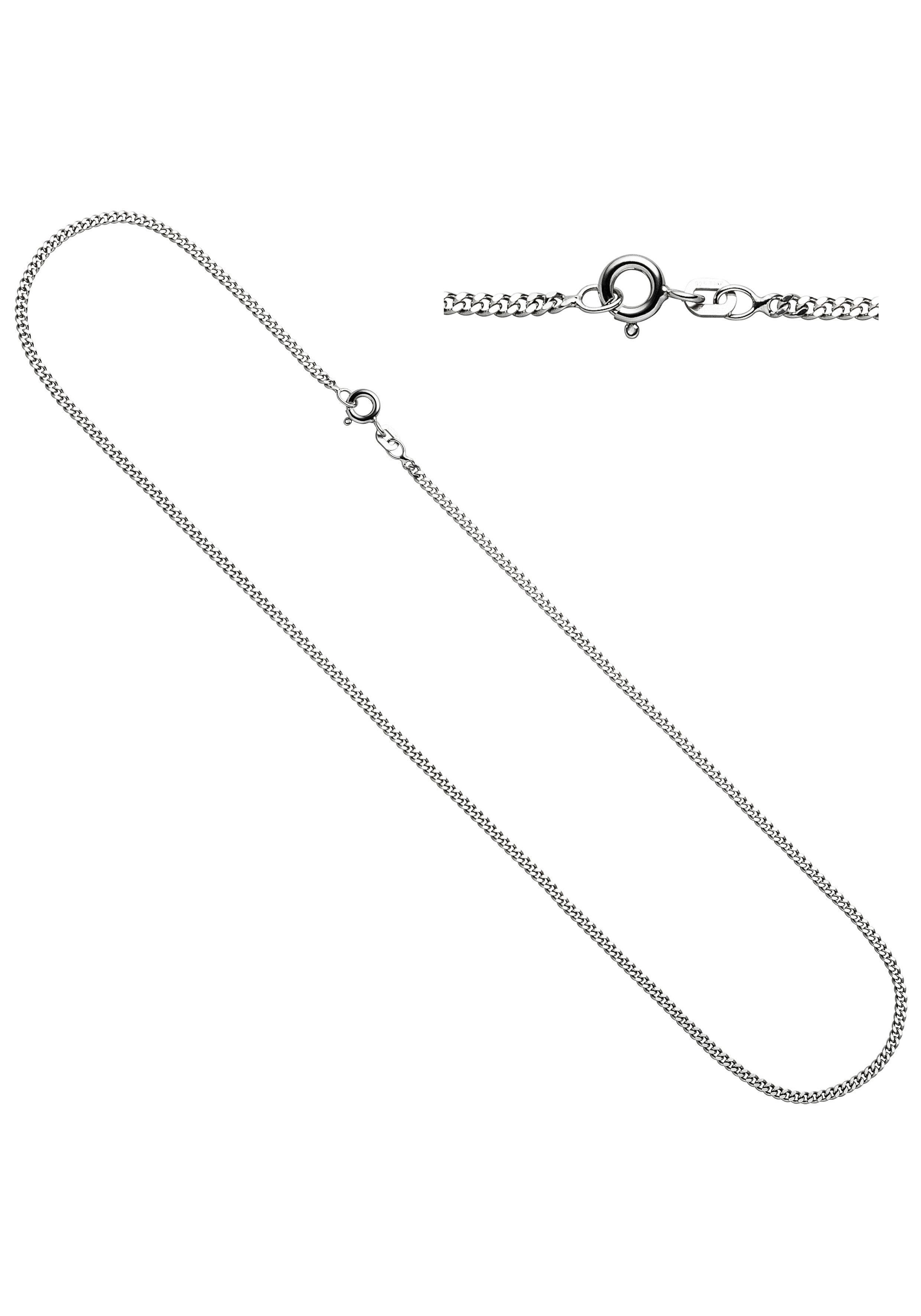 JOBO Silberkette Panzerkette 1,7 mm, 925 Silber diamantiert