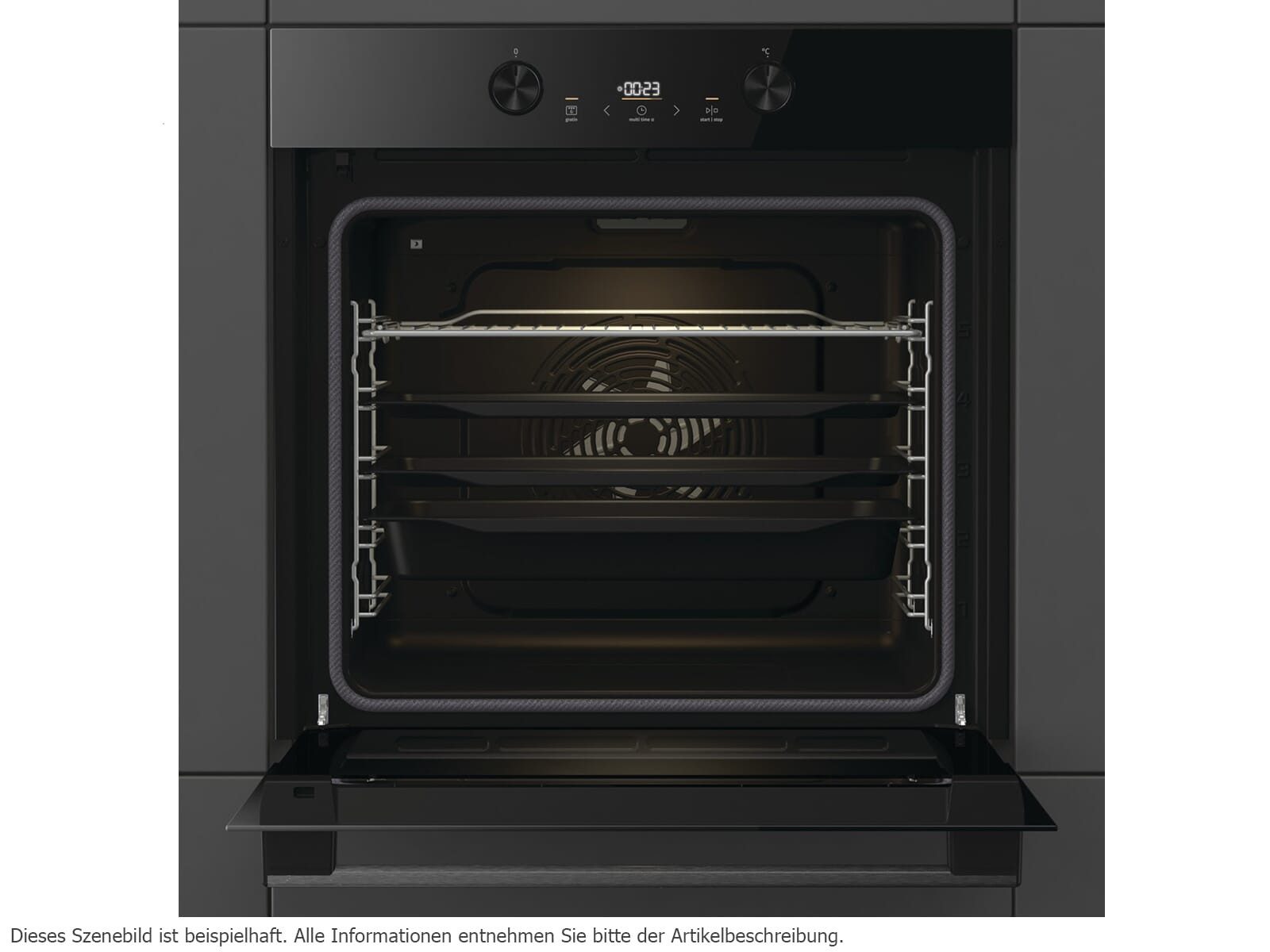 GORENJE Einbaubackofen, mit kein Auszug vorhanden, Pyrolyse-Selbstreinigung