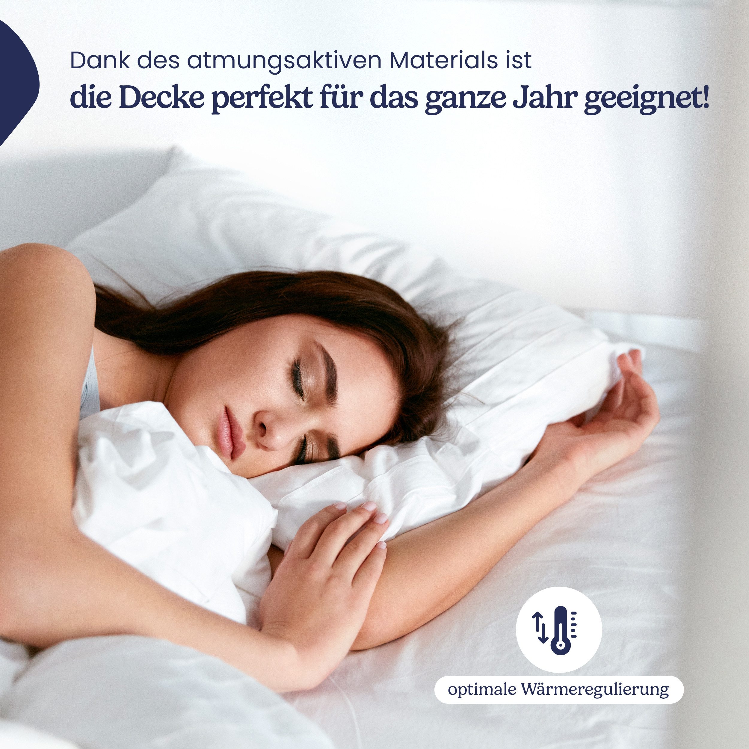 Gentle North Microfaserbettdecke 4 Jahreszeiten - Winter - Ganzjahresdecke - Sommerdecke, Füllung: Kunstfasern