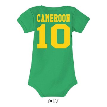 Blondie & Brownie Strampler Kinder Baby Kamerun Afrika Cup Sport Trikot Fußball Meister WM