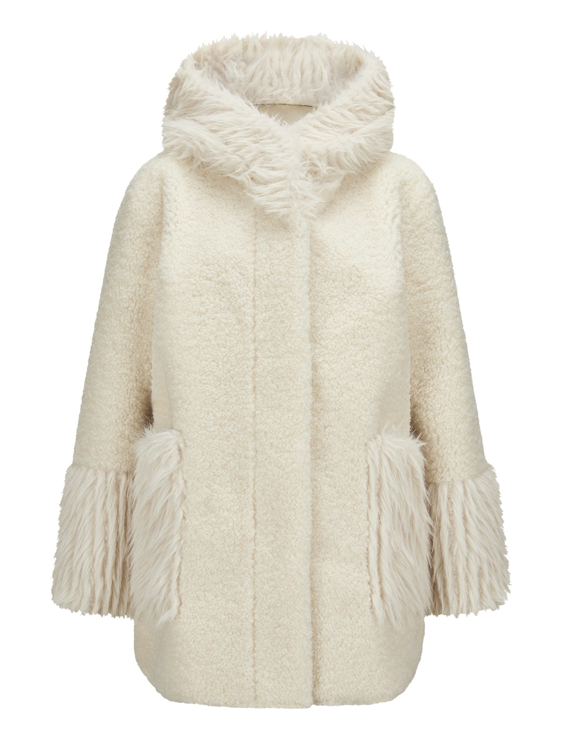 Milestone Fellimitatmantel MSPhilippa Oversized Kurzmantel aus Curly-Kunstp günstig online kaufen