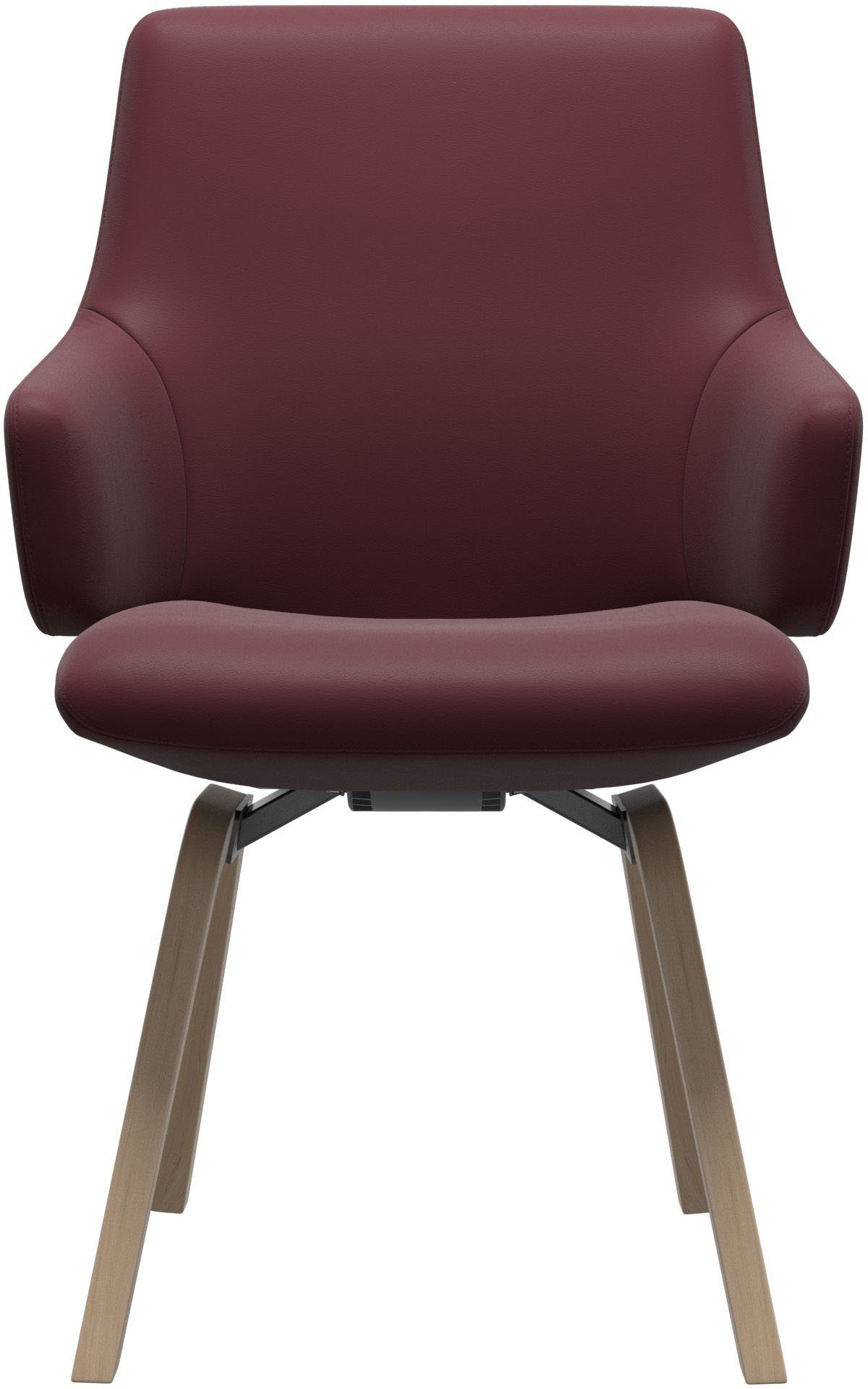 Stressless® Polsterstuhl Laurel, Low Back mit Armlehne, Größe L, mit schräggestellten Beinen in Walnuss