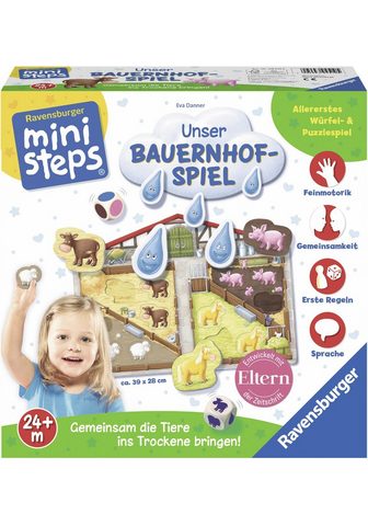 RAVENSBURGER Spiel "ministeps Unser Bauernhof-...