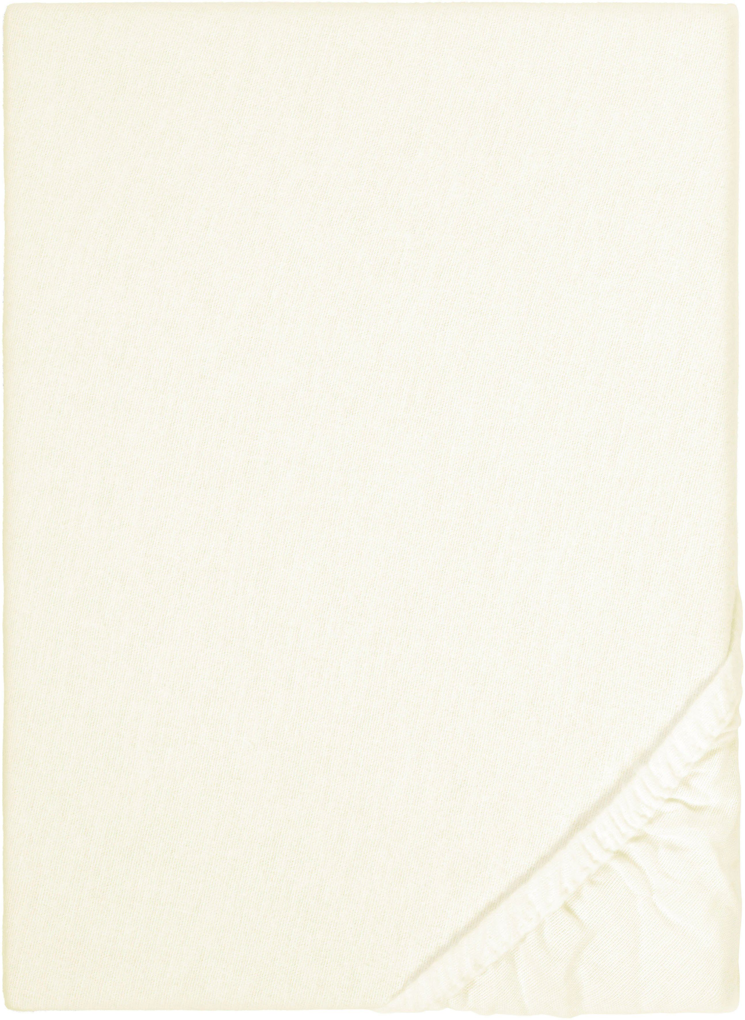 Biberna Spannbettlaken Celina, Feinbiber, Gummizug: rundum, (1 Stück), in weicher Stretch Qualität