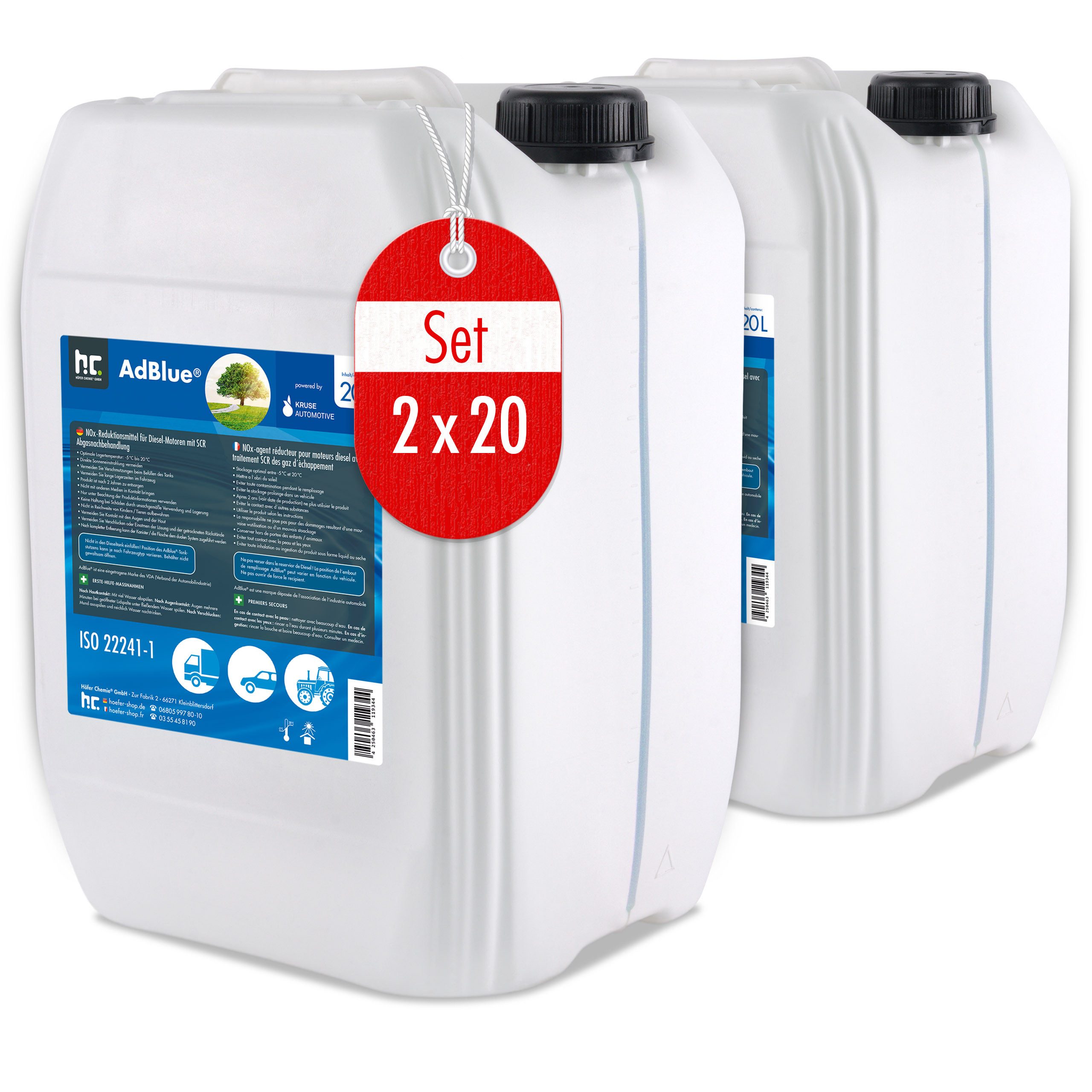 Harnstofflösung 2x 20 L AdBlue® Harnstofflösung