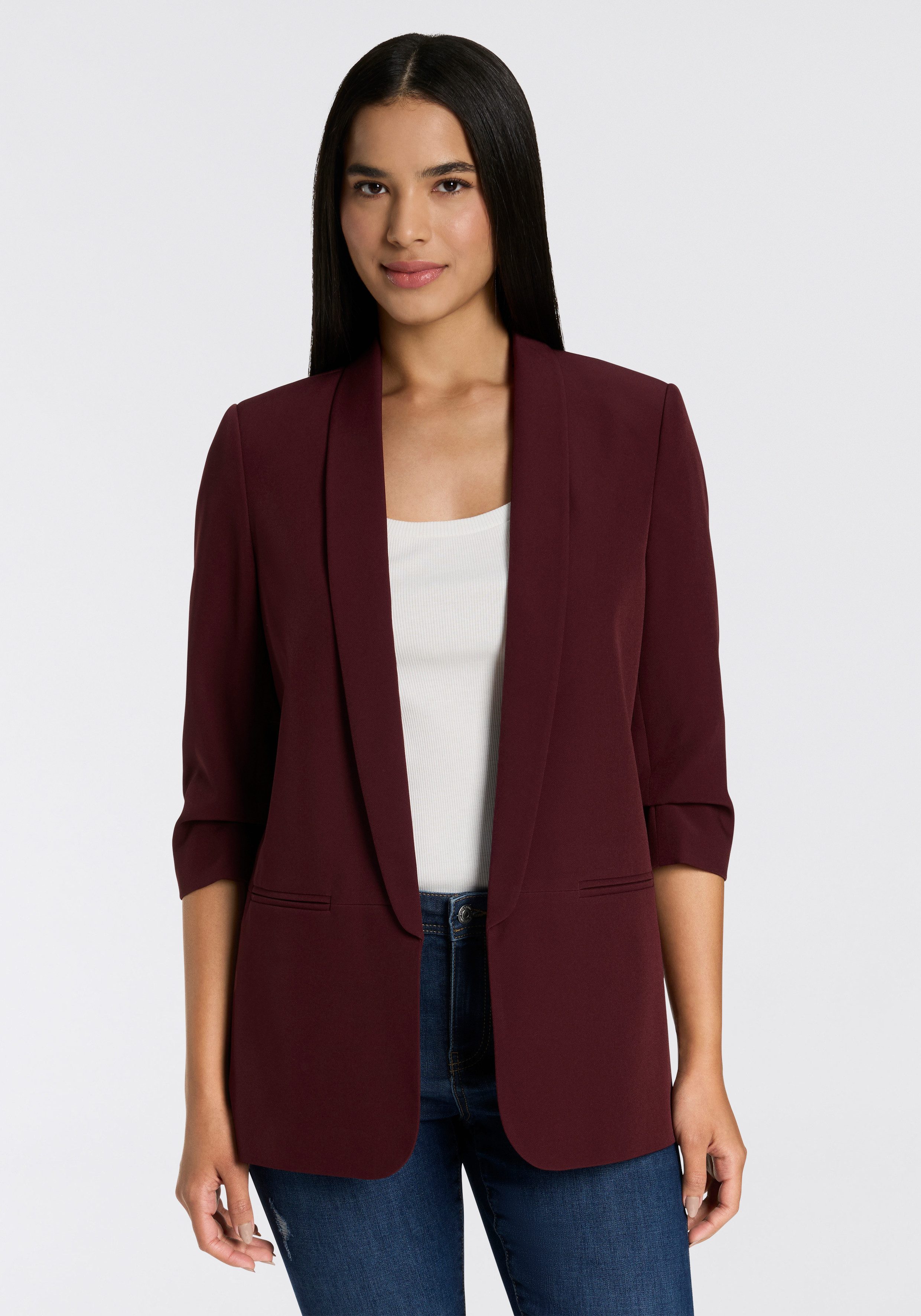 ONLY Kurzblazer ONLELLA – Femininer Blazer mit 3/4-Ärmeln und Raffung regul günstig online kaufen