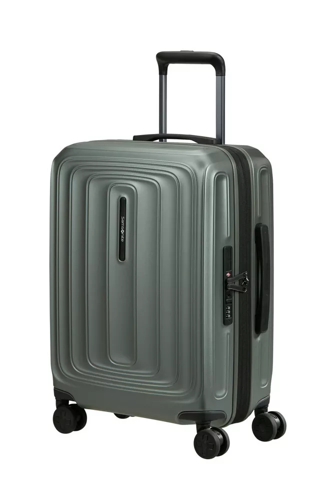 Samsonite Hartschalen-Trolley 2WANDER, 4 Rollen, aus robustem Polycarbonat, mit Adressetikett und Dehnfalte