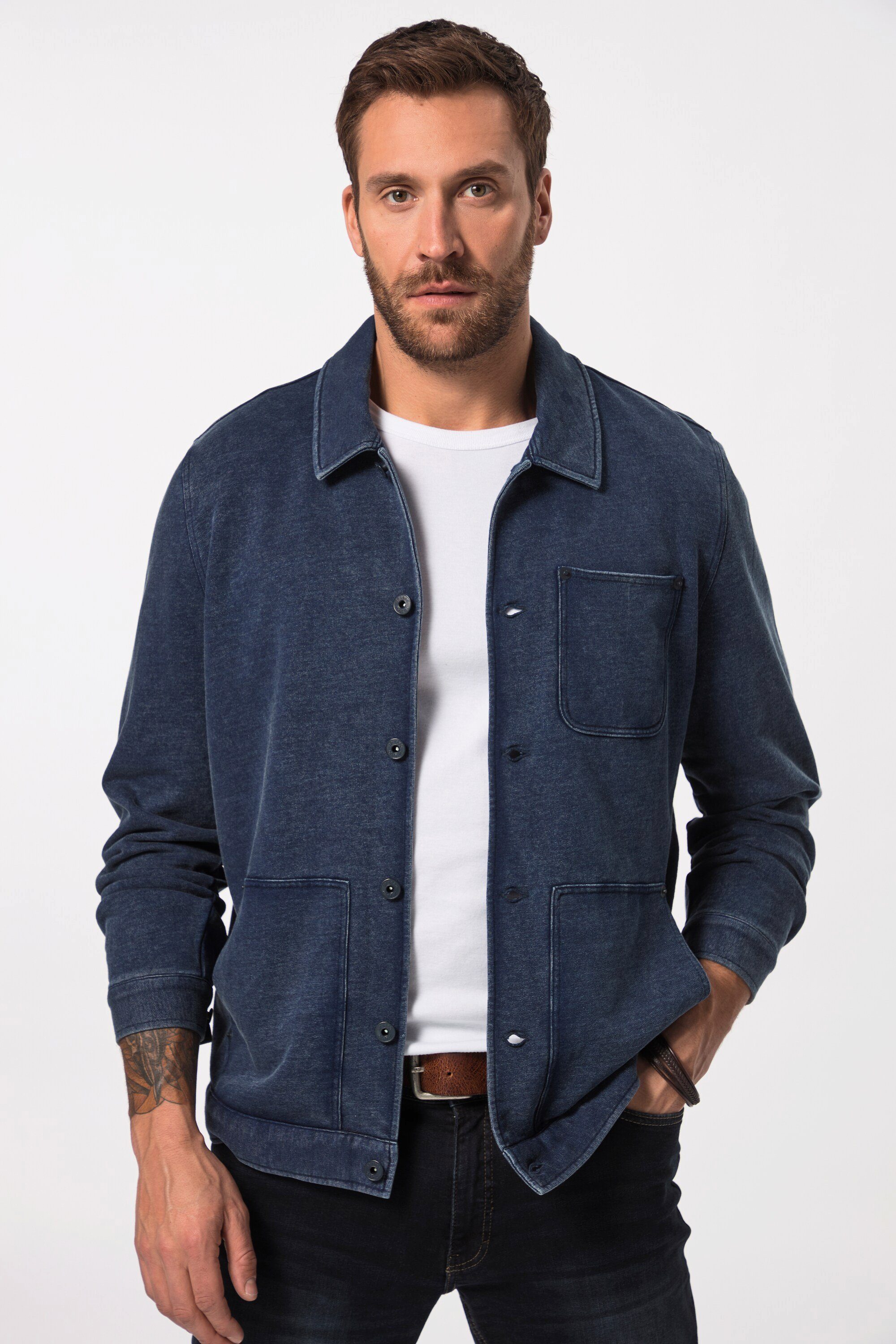 Fleecejacke Sweatjacke Workerstyle Vintage Look