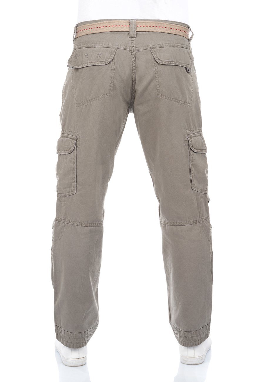 TIMEZONE Cargohose Herren Stoffhose BenitoTZ Loose Fit Freizeithose aus 100% Baumwolle
