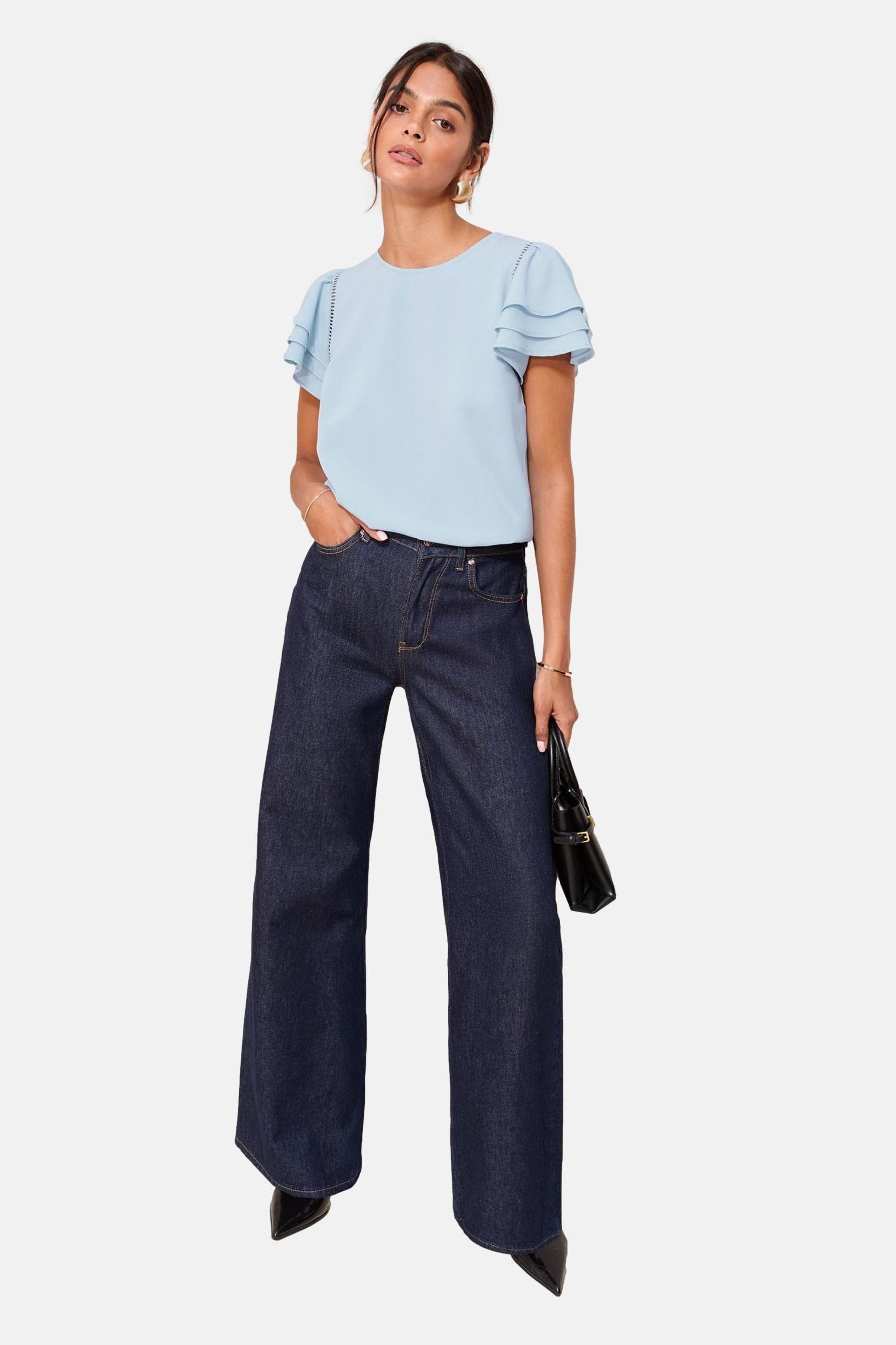 Friends Like These Rüschenbluse Friends Like These Bluse mit Rüschen, Petite (1-tlg)