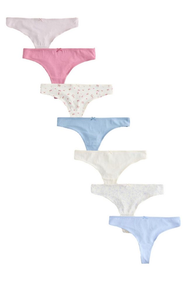 Next String 7er-Pack Slips, Tanga (7-St)