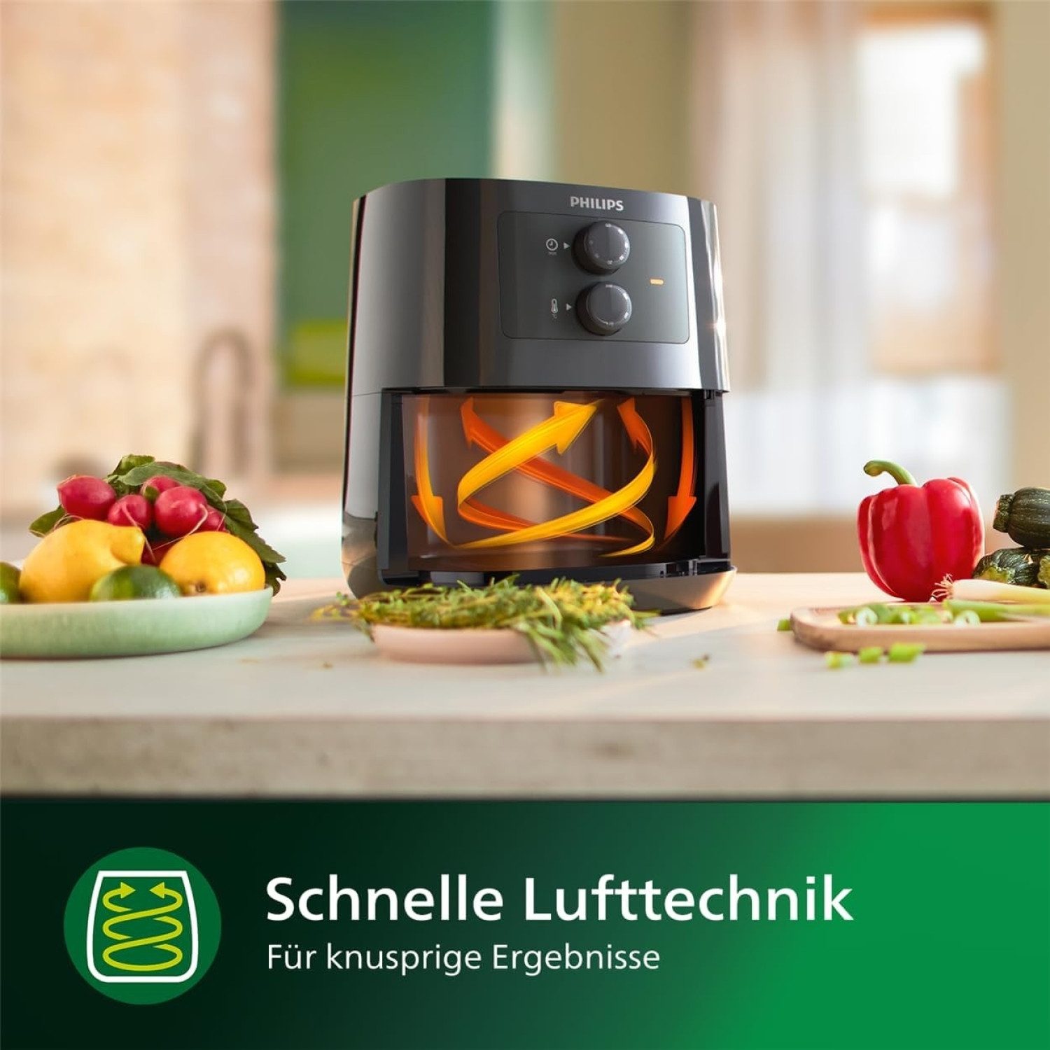 Philips Heißluftfritteuse, 1400 W