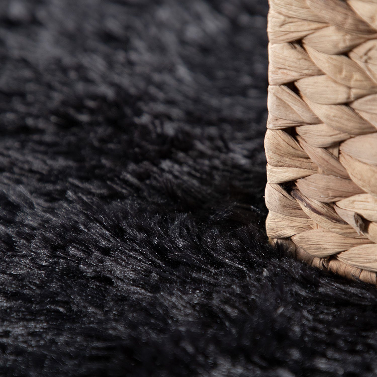 Paco Home Hochflor-Teppich Silky 591, rechteckig, Höhe: 37 mm, Uni-Farben, besonders weich und kuschelig