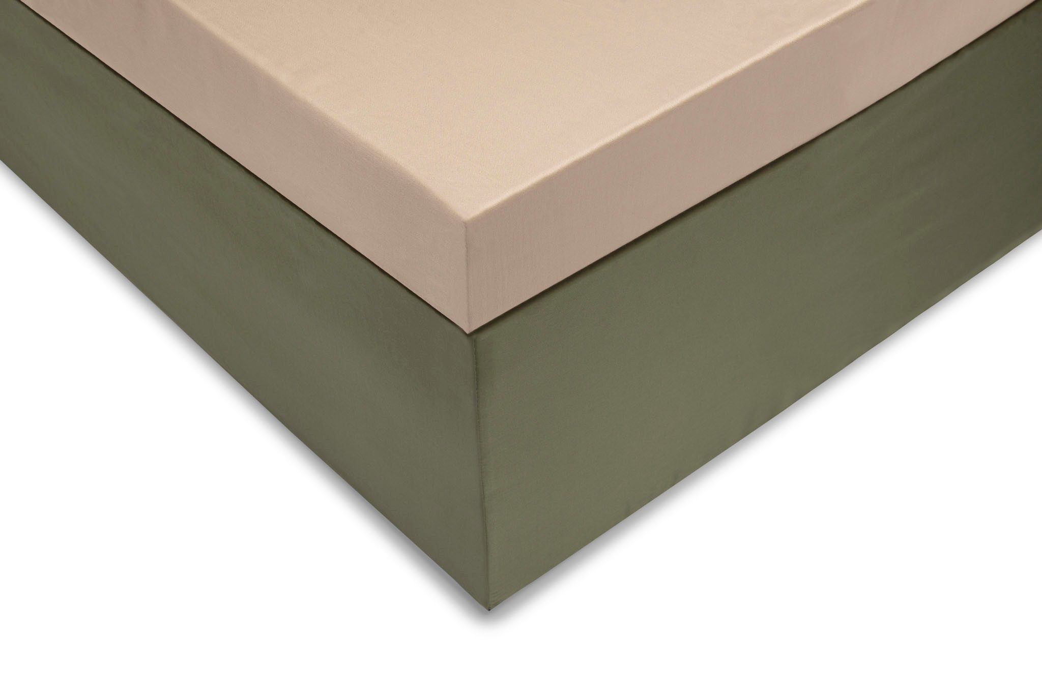 ZO HOME Spannbettlaken Satinado, Mako-Satin, Gummizug: an den Ecken, (1 Stück), Laken aus 100% Baumwolle, hochwertiges Mako-Satin, Betttuch ab 90x200