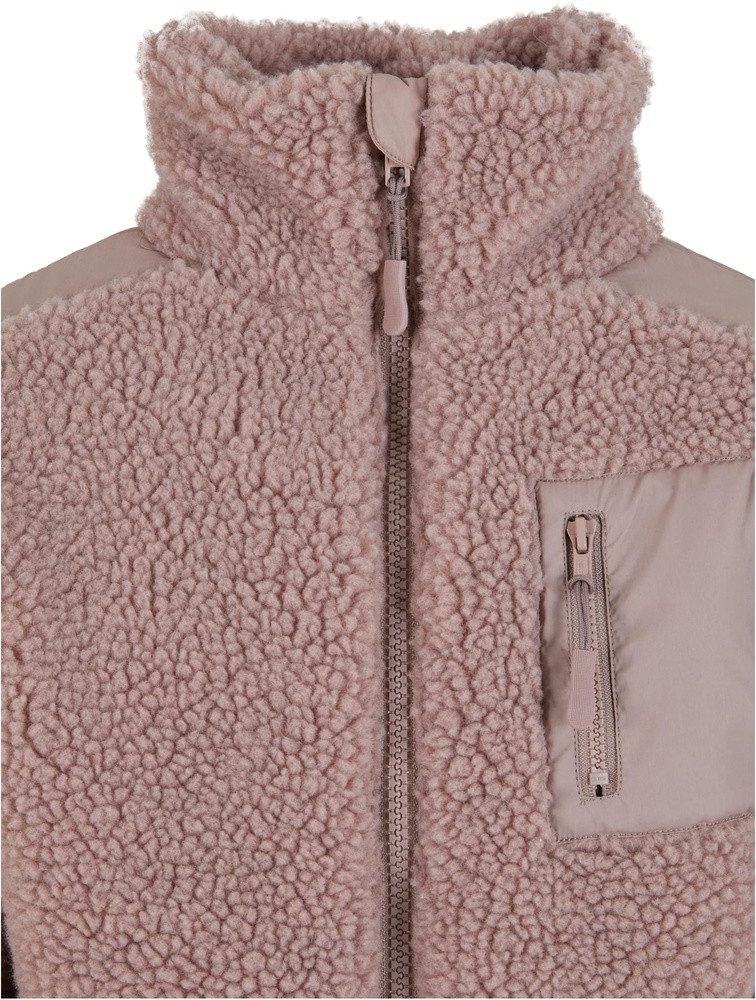 URBAN CLASSICS Wolljacke Girls Sherpa Mix Jacket – Bild 3 von 5